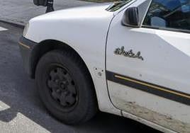 Parte lateral de un vehículo.