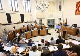 Pleno de la Diputación Provincial de Alicante.
