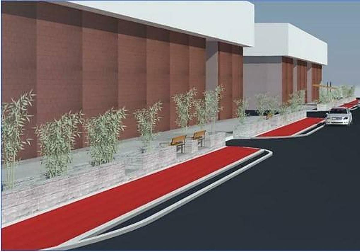 Nuevas aceras en Mercalicante.