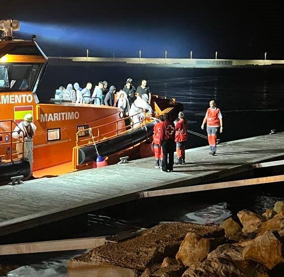 Llegada de los migrantes a tierras alicantinas.