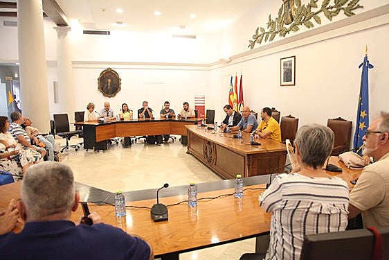 Encuentro de la Xarxa d'Alcaldes de la Marina Alta celebrado este lunes.
