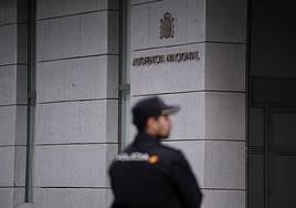 Entrada de la Adiencia Nacional.