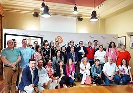 Miembros de Aitex junto con el resto de beneficiarios de la pasada edición