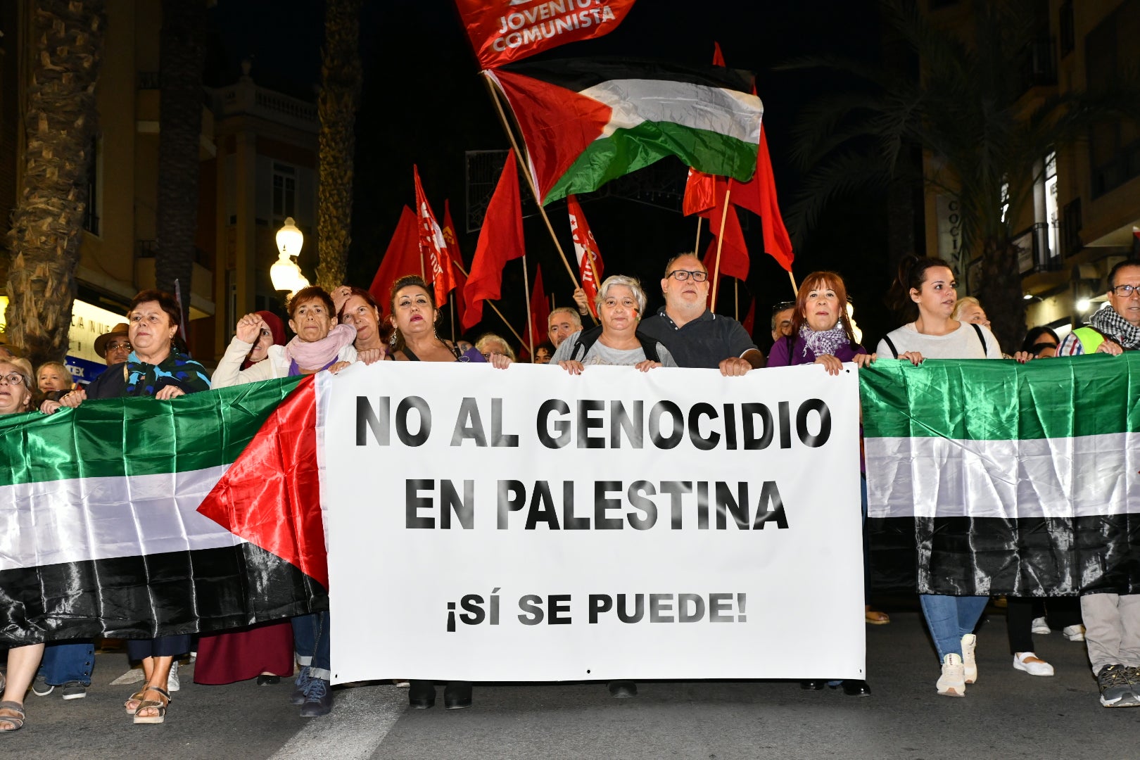 Manifestación en Alicante en solidaridad con el pueblo Palestino
