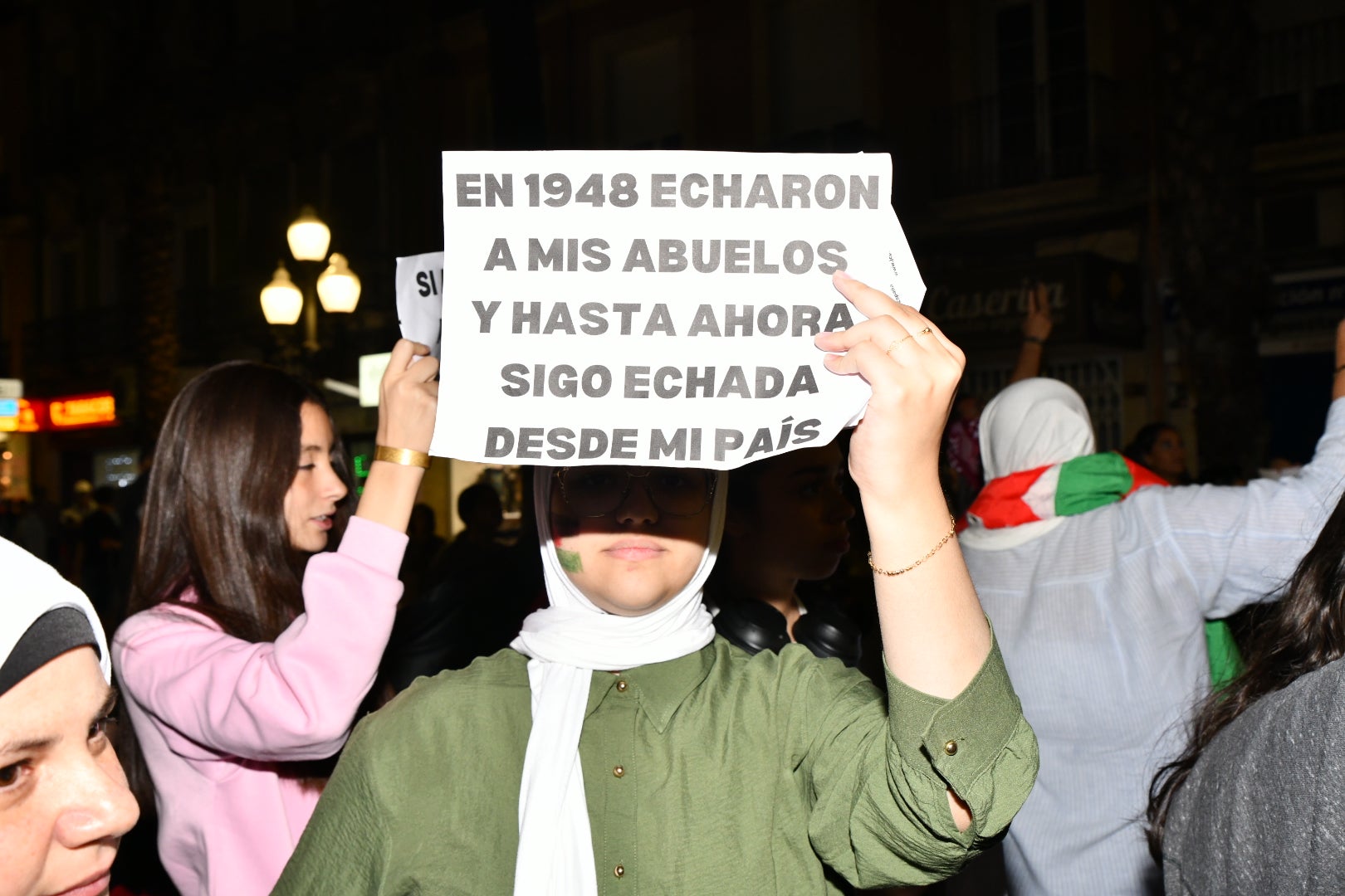 Manifestación en Alicante en solidaridad con el pueblo Palestino