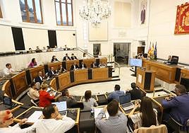 Pleno de la Diputación Provincial de Alicante.