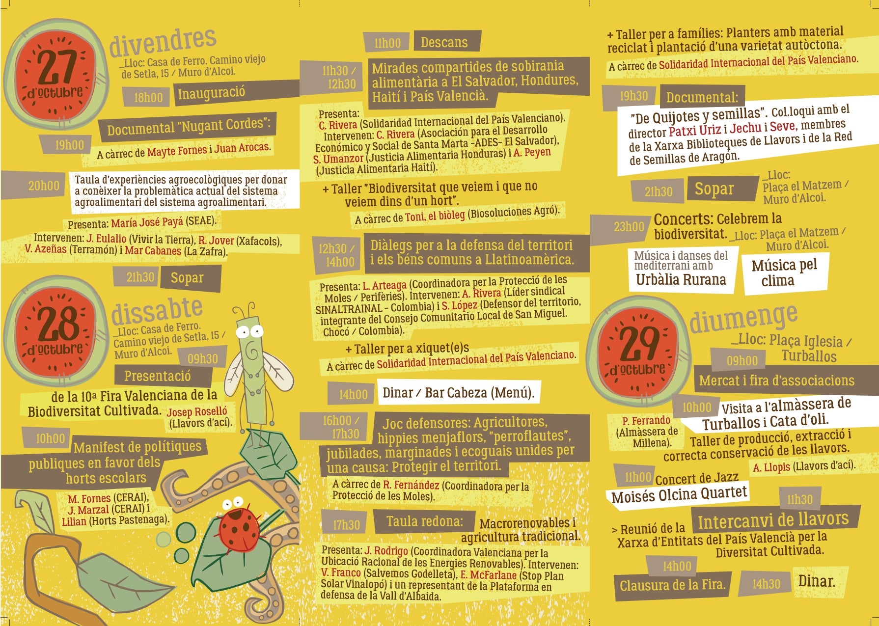 Programación de la 10ª Fira de la Biodiversitat.