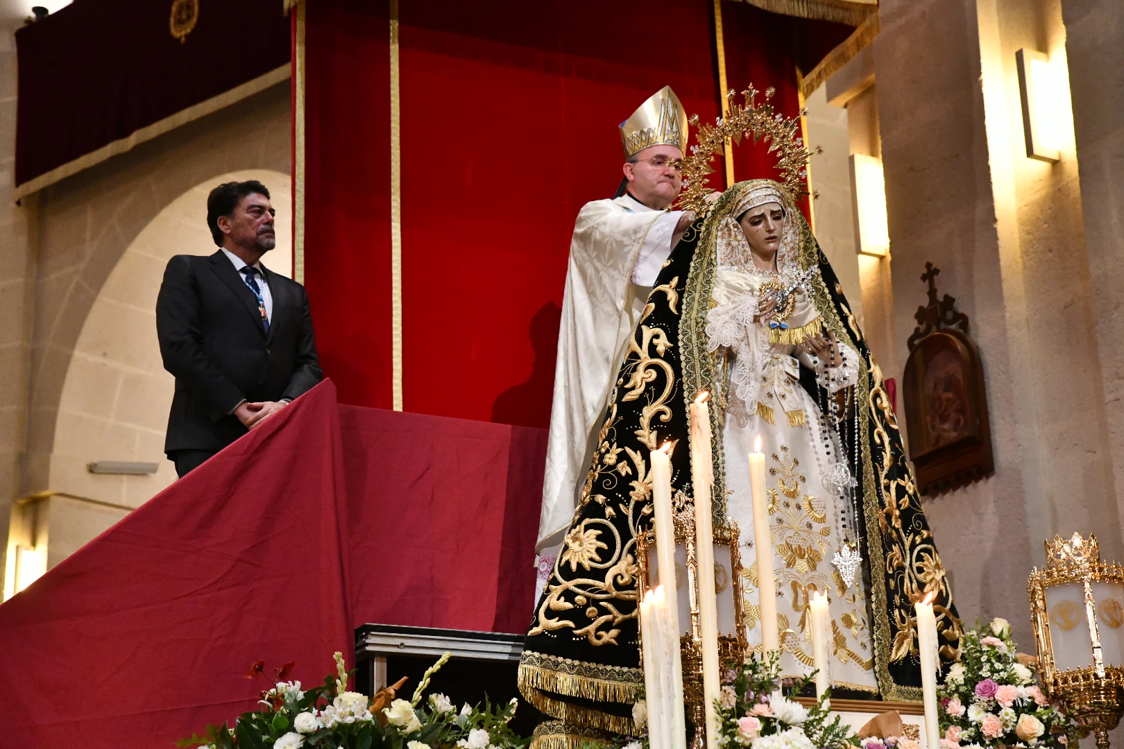 Semana Santa de Alicante La Virgen de la Piedad de Santa Cruz ya