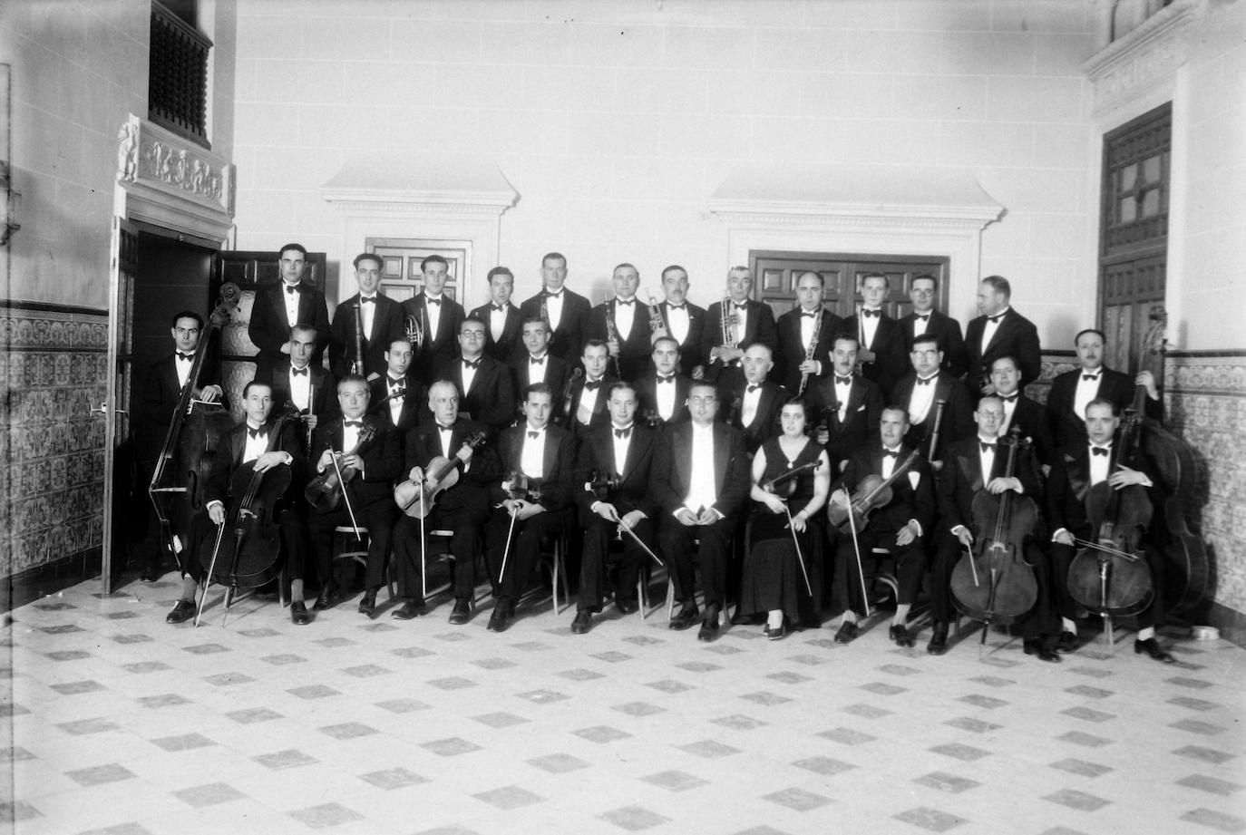 Imagen de época de la Orquesta de Cámara de Alicante