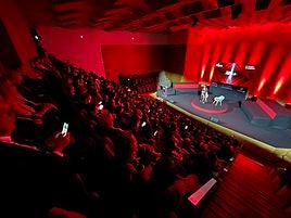 Sala del Adda donde se celebró la entrega de los premios Alfil.