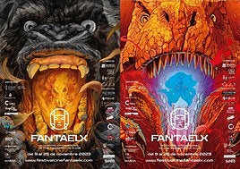 King Kong y un Tyrannosaurus Rex protagonizan dos de los carteles.