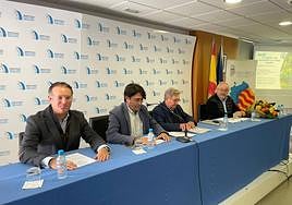 Mesa de ponencias de la jornada Huella de Nitrato de Asaja en Los Montesinos.