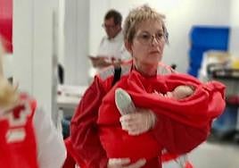 Equipo de emergencias de Cruz Roja.