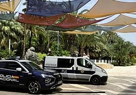 Patrullas de la Policía Nacional y Local en Elche.
