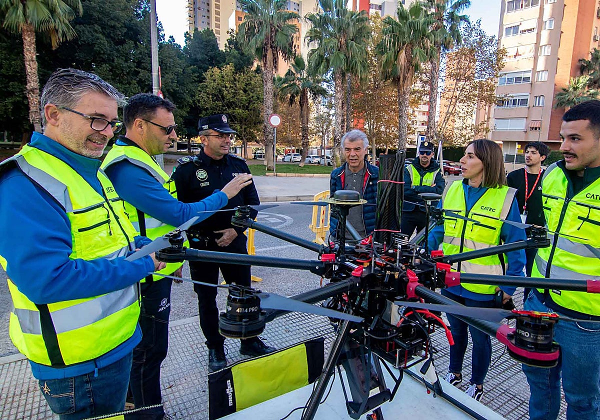 Imagen de una de las aeronaves que se están poniendo a prueba en Benidorm