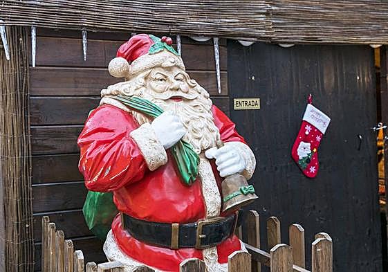 Entrada a la casa de Papá Noel de las anteriores Navidades.