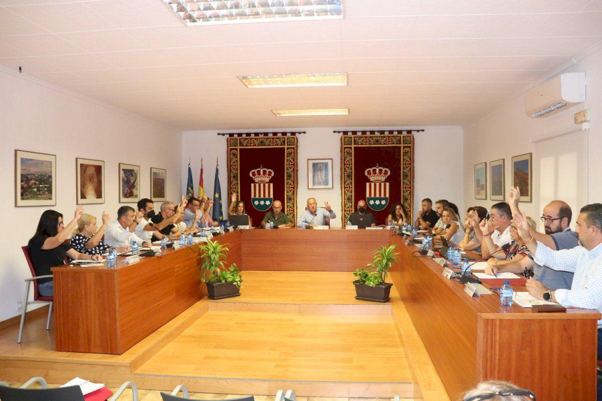 Imagen de archivo de un pleno del Ayuntamiento de Mutxamel.