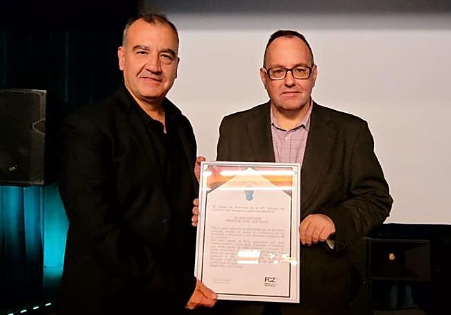 Seva y 'Archy' en Zaragoza.