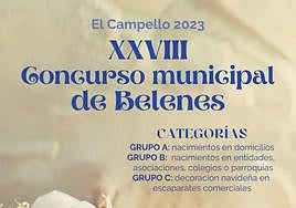 Cartel del concurso municipal de belenes.