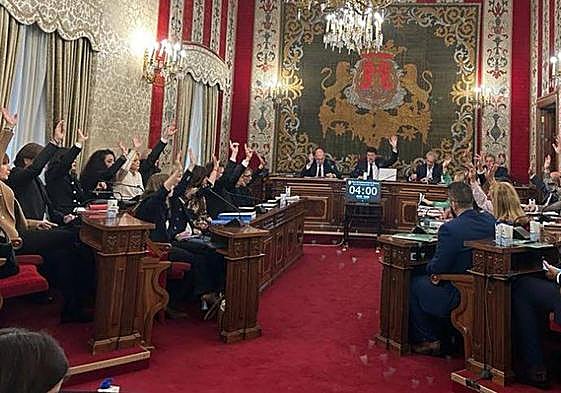 Los 29 concejales del pleno de Alicante votan a favor de la Variante de Torrellano.