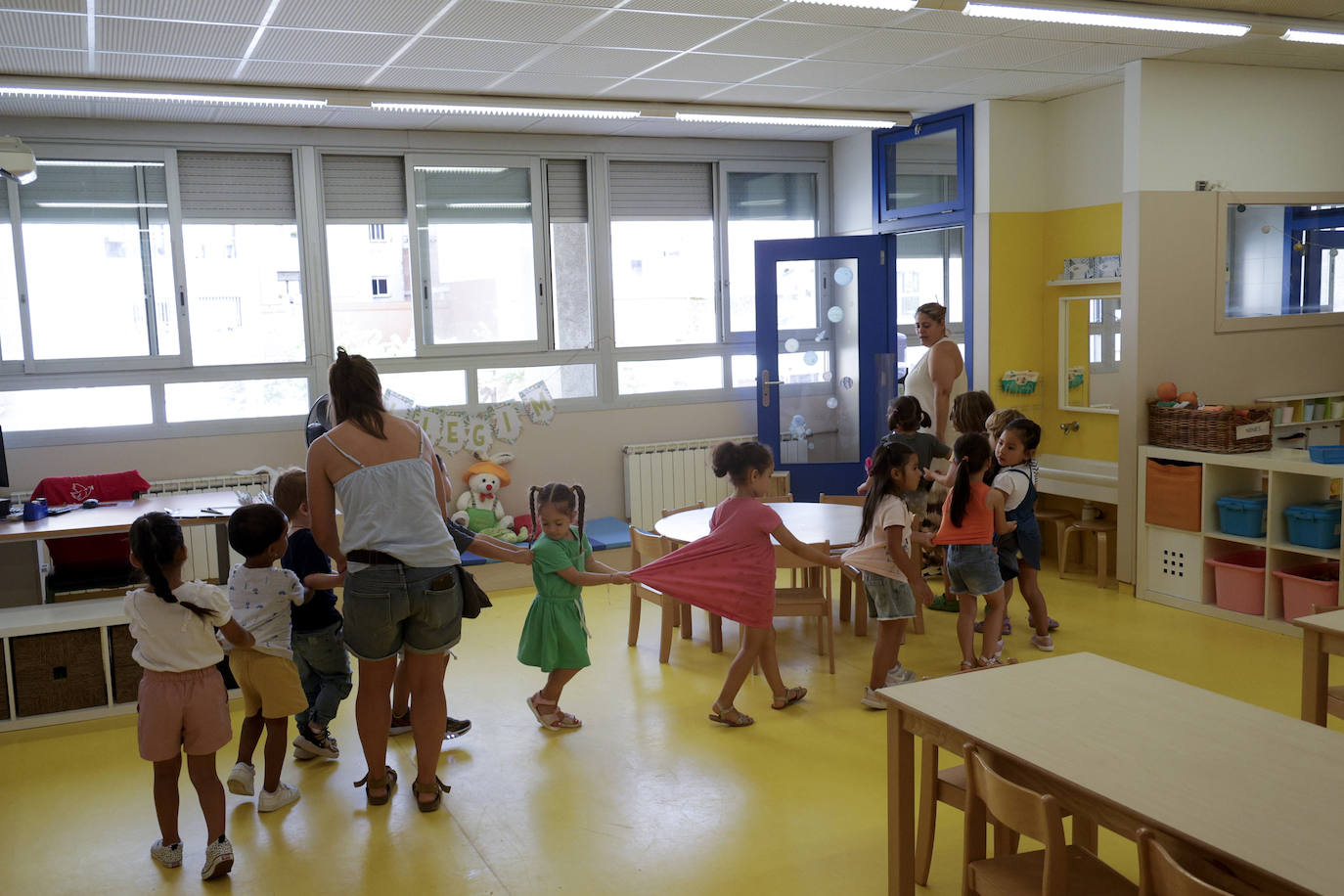 Aula de infantil en un centro educativo.