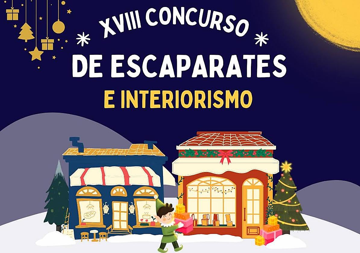 Cartel del XVIII concurso de Escaparates e Interiorismo de Crevillent.