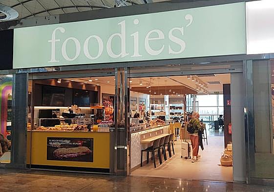 Local de Foodies abierto en el aeropuerto Alicante-Elche.