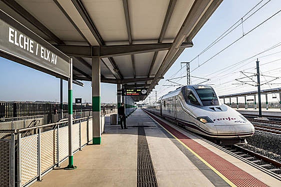 Imagen de la estación Elche AV.