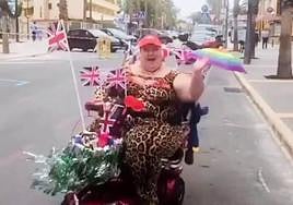 La actriz Itziar Castro en uno de los momentos del rodaje en Benidorm.