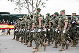 Integrantes del MOE durante el acto celebrado este miércoles en Alicante.