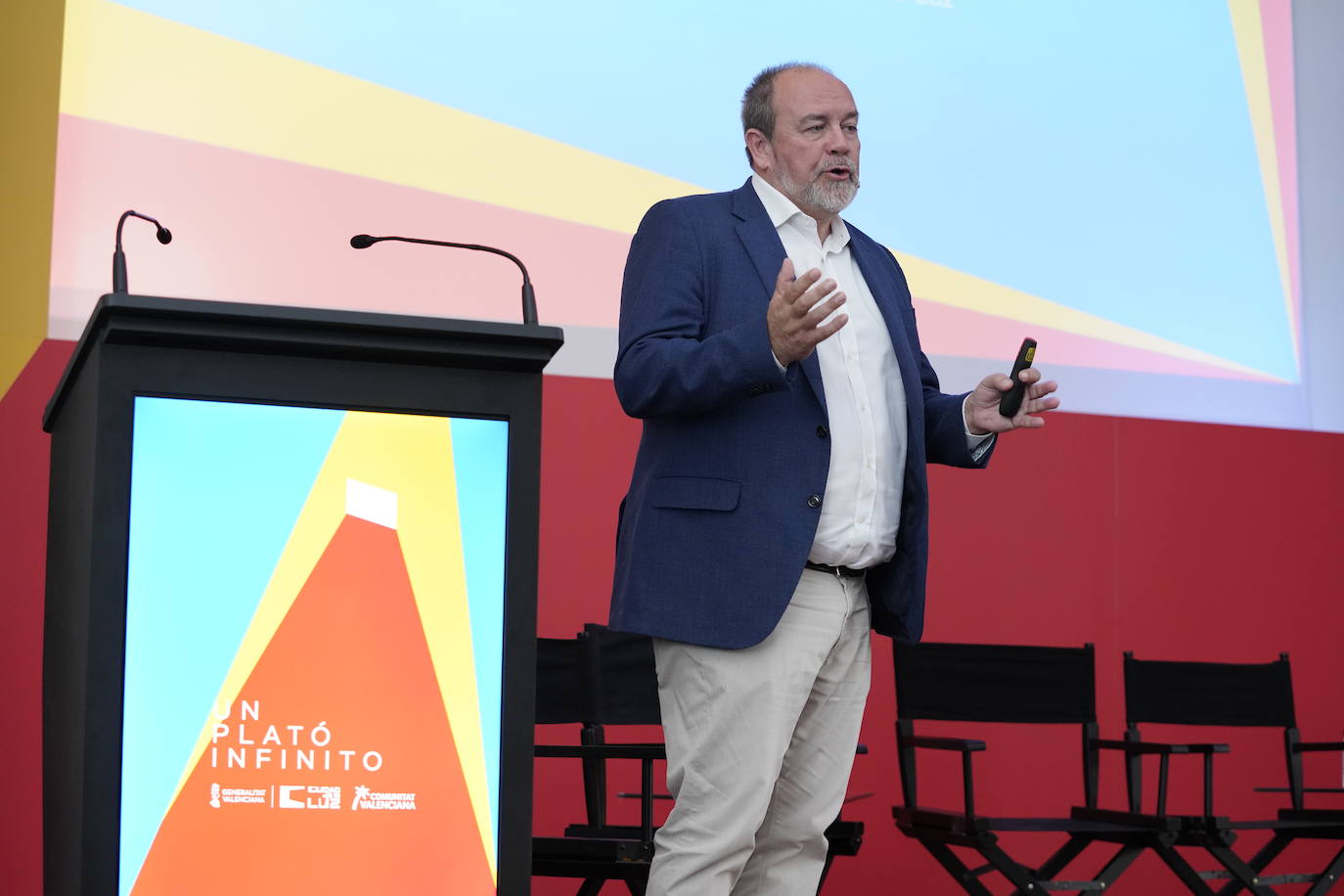 Fermín Crespo, durante su intervención en Madrid.