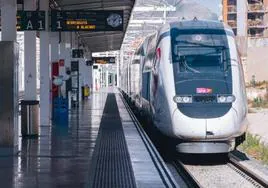 Tren en la estación de Alicante.