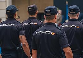 Agentes de la Policía Nacional de Alicante en imagen de archivo.