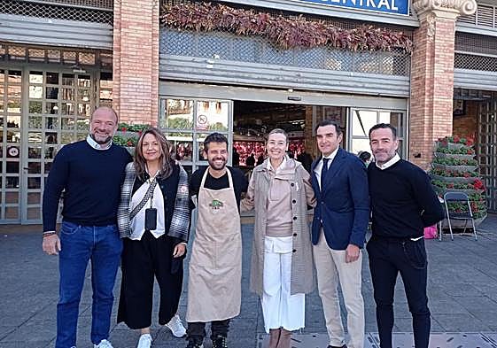 Visita del Hércules al Mercado Central.