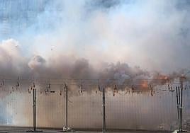 Mascletà en la plaza de Estrella a principios de diciembre.