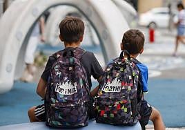 Alumnos de un centro escolar.