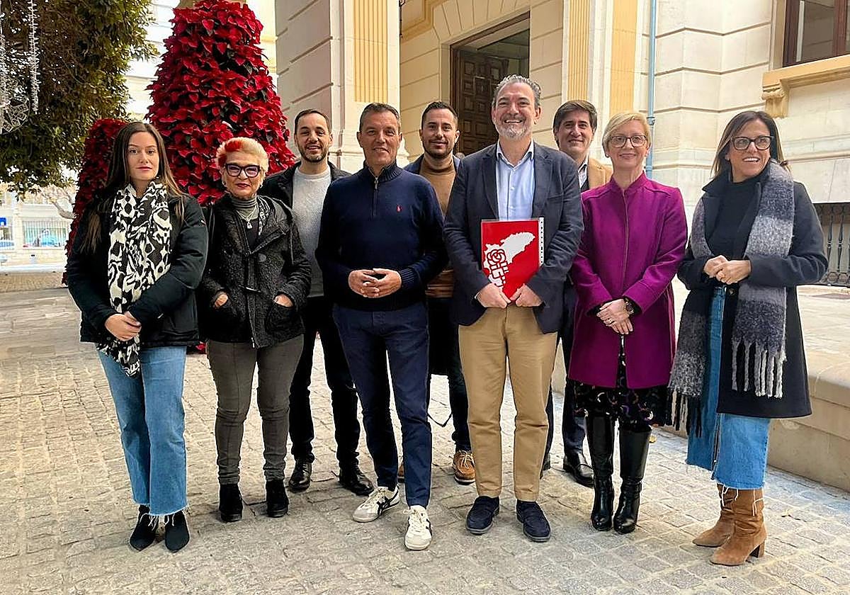 El grupo socialista en la Diputación de Alicante.