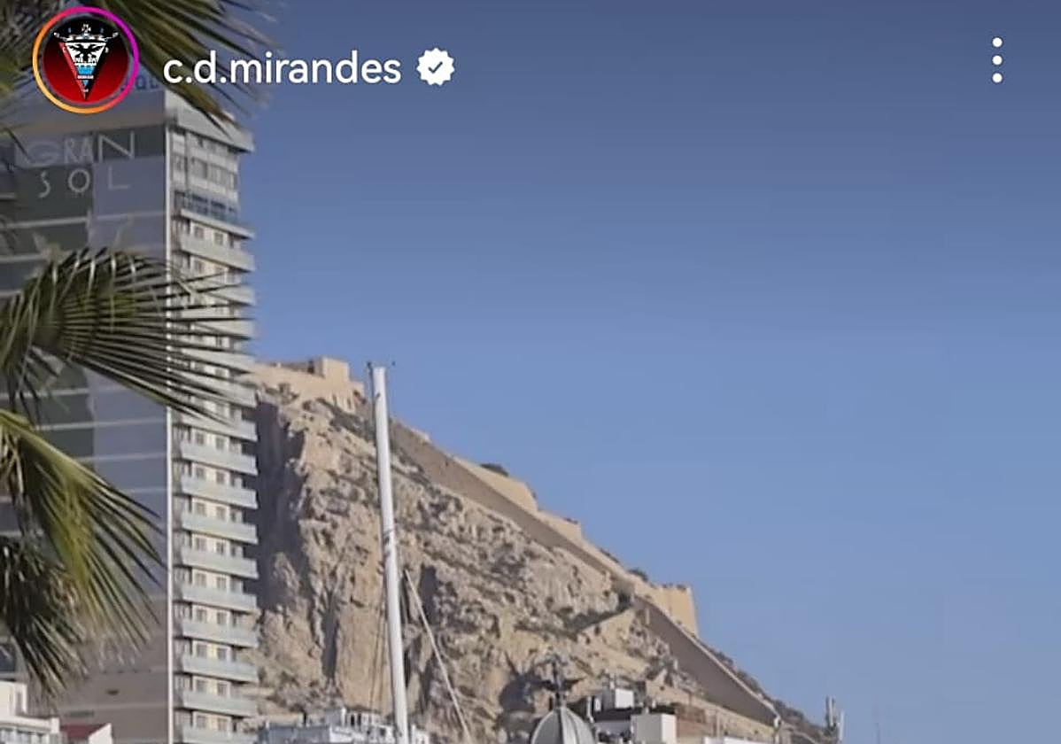 Imágenes del vídeo publicado por el CD Mirandés.