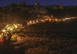 Bajada de las antorchas.