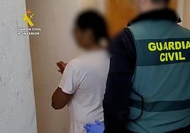 Detención de la autora de los hechos.