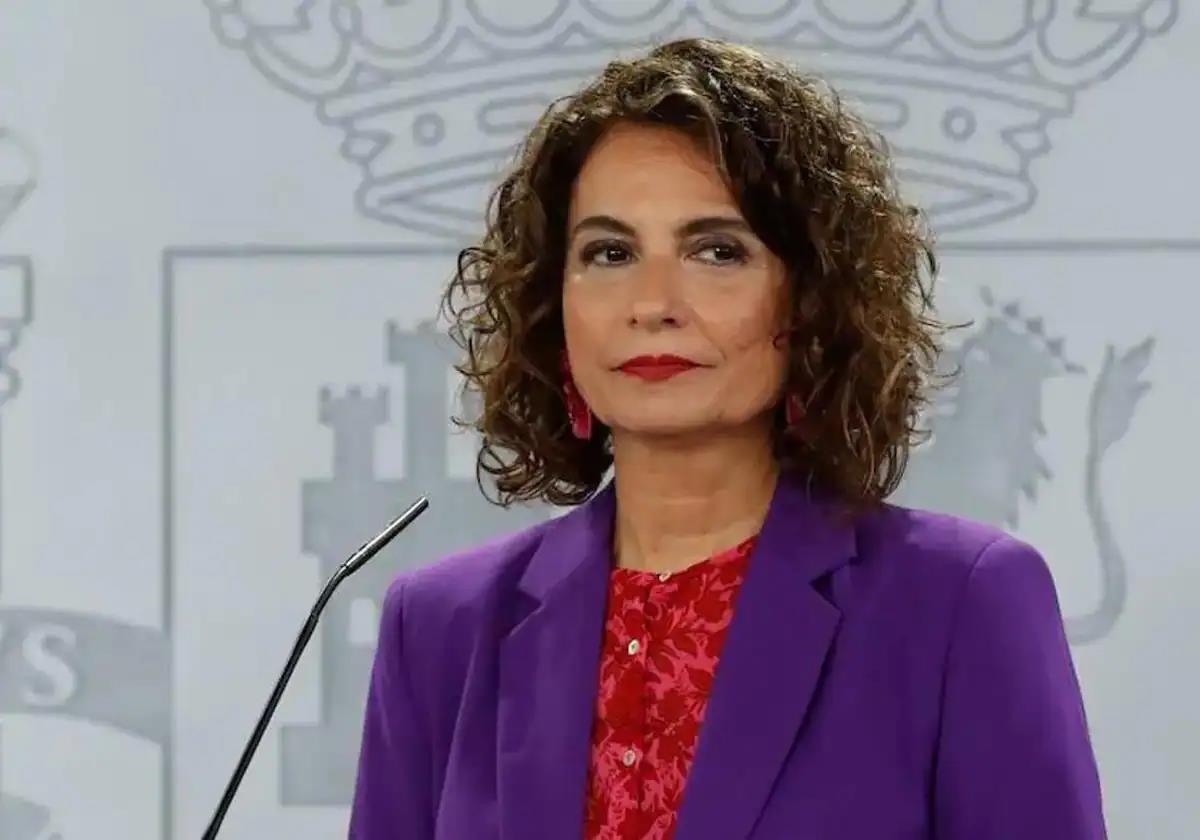 La ministra María Jesús Montero.