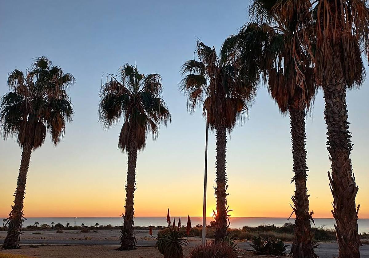 Amanecer en Alicante desde la sede de À Punt.
