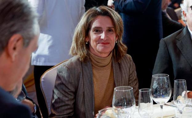 La ministra de Transición Ecológica, Teresa Ribera, en un acto celebrado en Madrid este miércoles. 