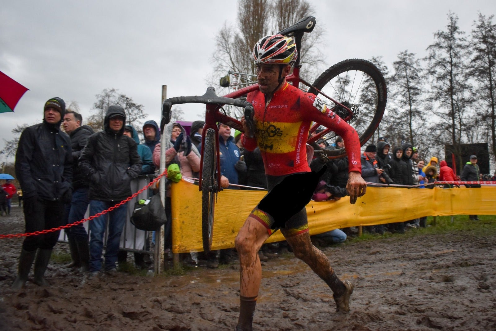El ciclista pentacampeón de España, Felipe Orts, durante una carrera en el circuito belga de Gullegem