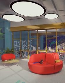 Imagen secundaria 2 - Diseño del interior del futuro Centro de Inteligencia del Agua.