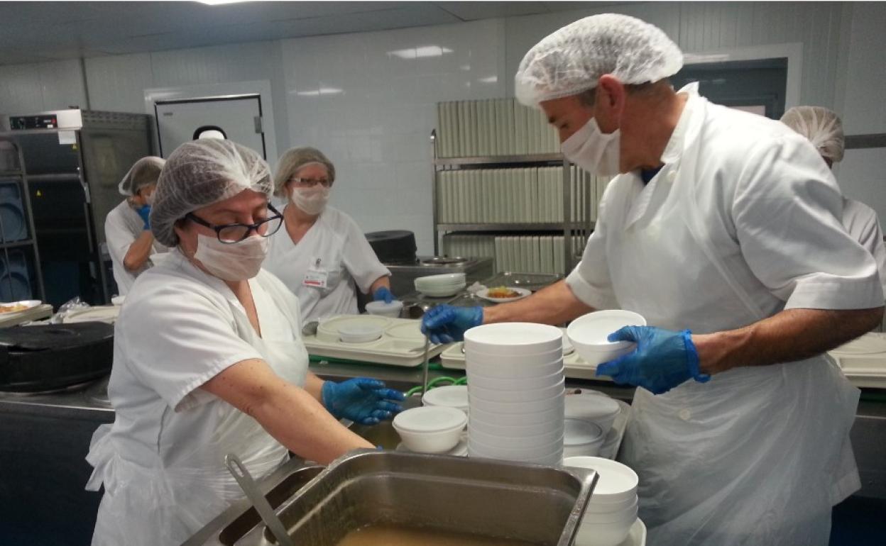 Servicio de cocina en un hospital de la provincia 