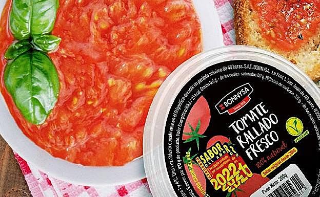 Tomate rayado en un envase sostenible: el nuevo packaging de Bonnysa