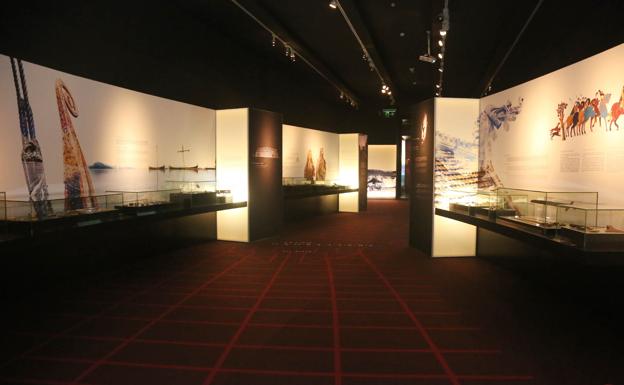 Exposición 'Vikingos' en el MARQ en 2016.