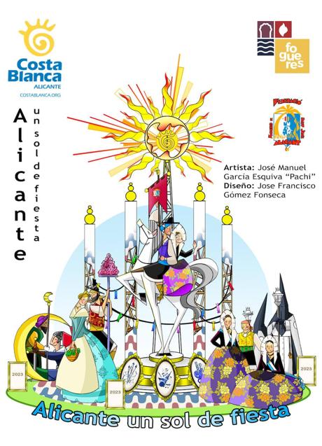 Imagen - Boceto de la hoguera de Alicante que nace en Córdoba para competir con la Mezquita.