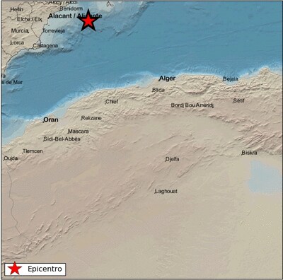 Terremoto de magnitud 2,2 en la costa de Alicante